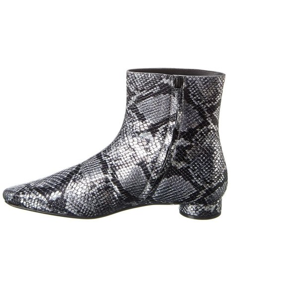 Balenciaga Snake-Embossed Leather Bootie - Picture 2 of 6